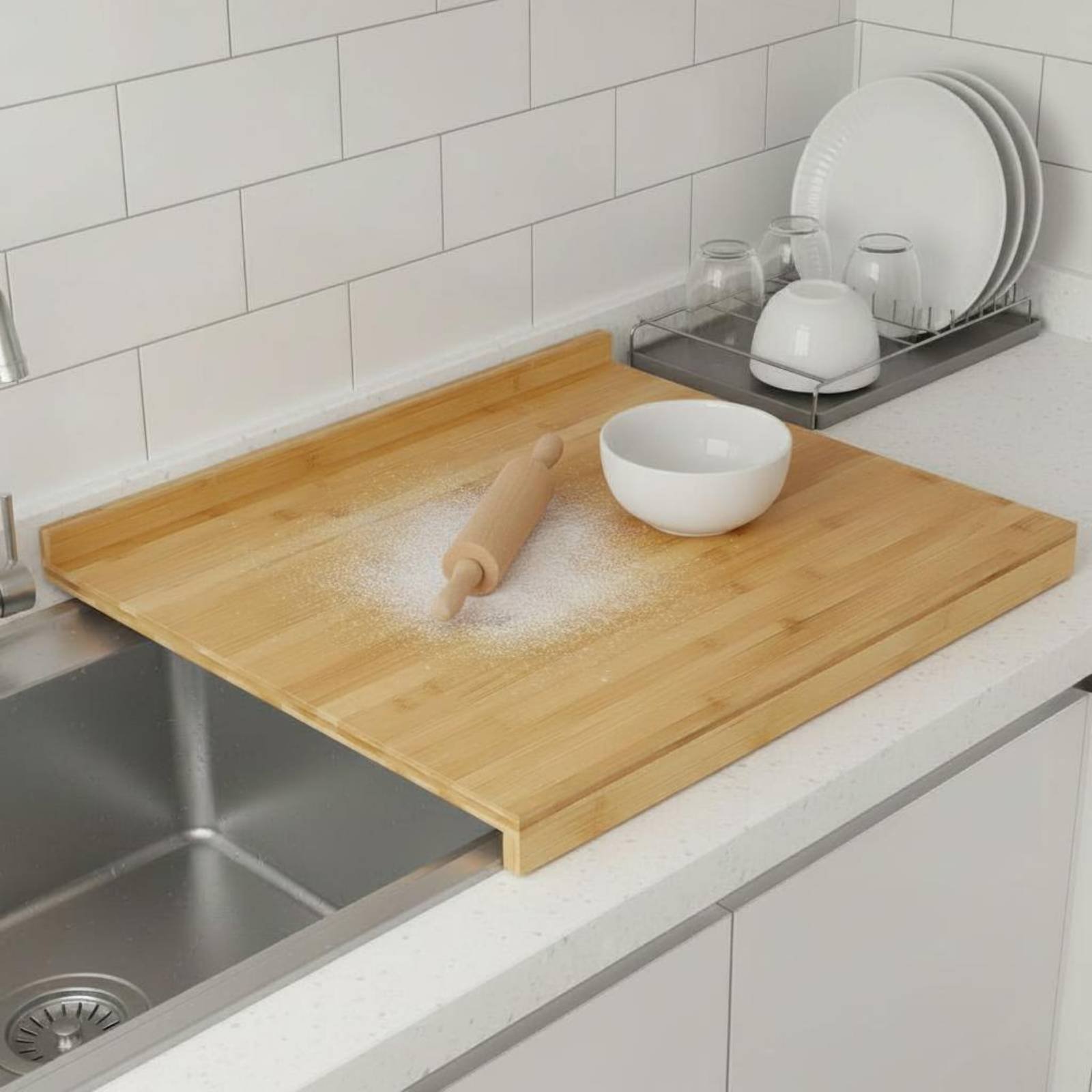 Over the Sink Cutting Board Mu - огляд і ціна Home Cooking Usa