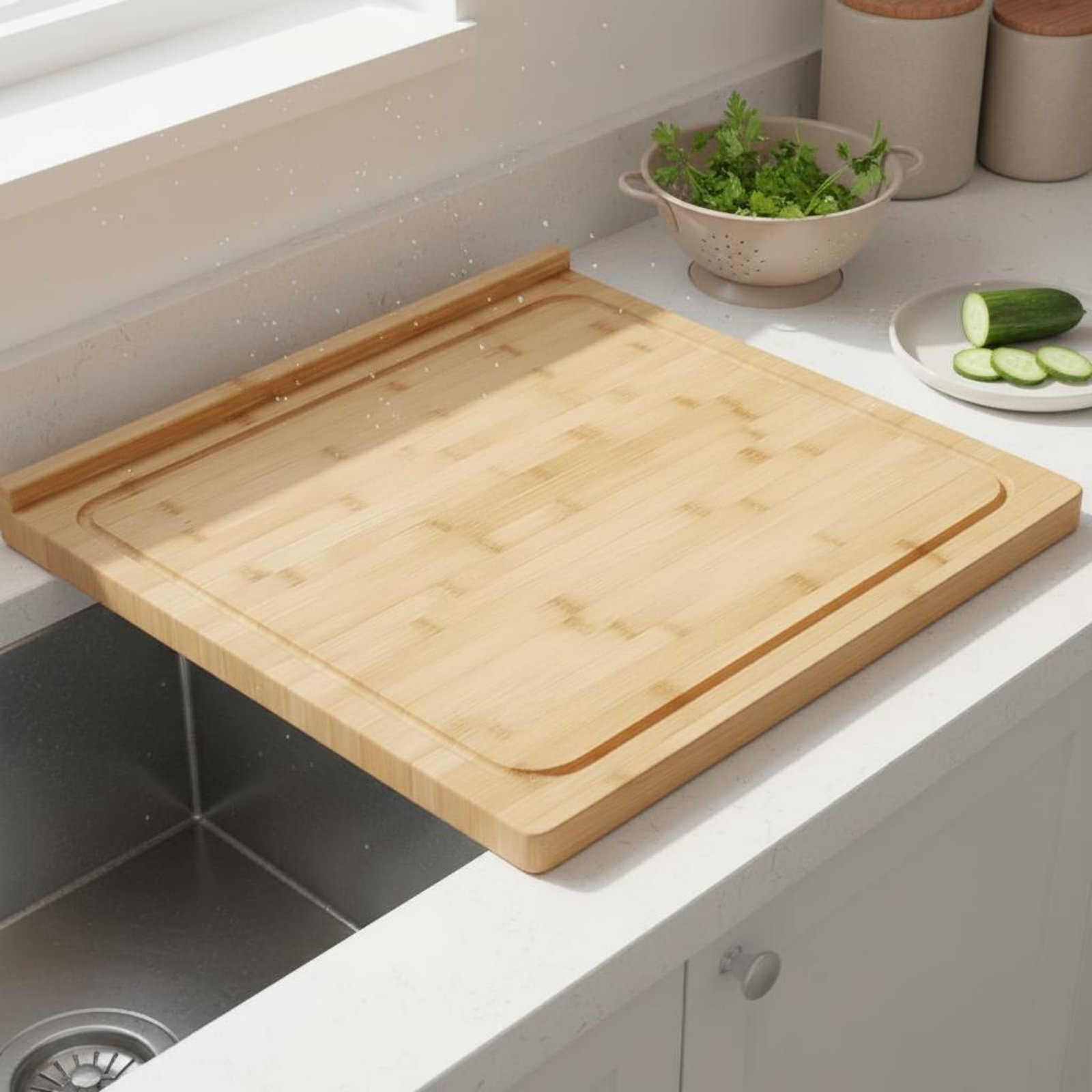 Over the Sink Cutting Board Mu - огляд і ціна Home Cooking Usa